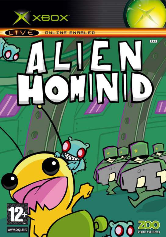 Alien Hominid box art for Xbox
